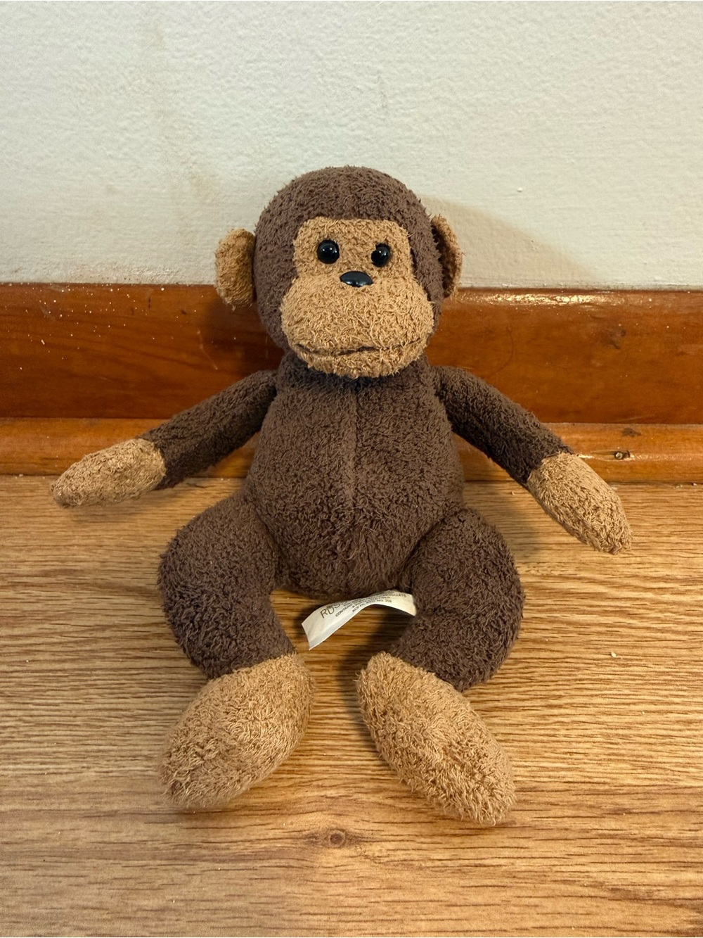 RUSS Luv Pets Monkey Plush Monkey Mulligan Mini Terrycloth Stuffed Toy 7"
